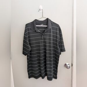 Champion Men's Large Duo Dry Striped Polo Shirt Golf Tennis Pickleball Spring
